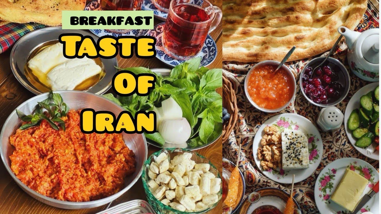 Easy Iranian Breakfast | Iranian Bread, Iranian omelette and Persian Tea ☕️