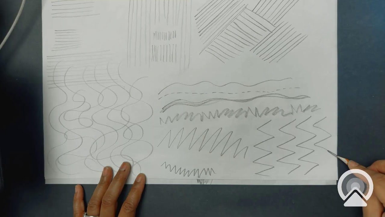 Mark making in graphite and charcoal