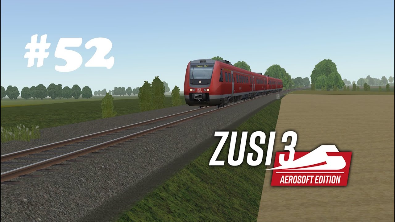Zusi 3 Führerstandsmitfahrt #52 RE17(3914)  - BR 612- Kassel-Hagen Hbf T 1/6