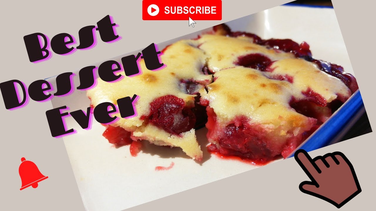 French Clafoutis in a 2 Minute-The Best Dessert Ever