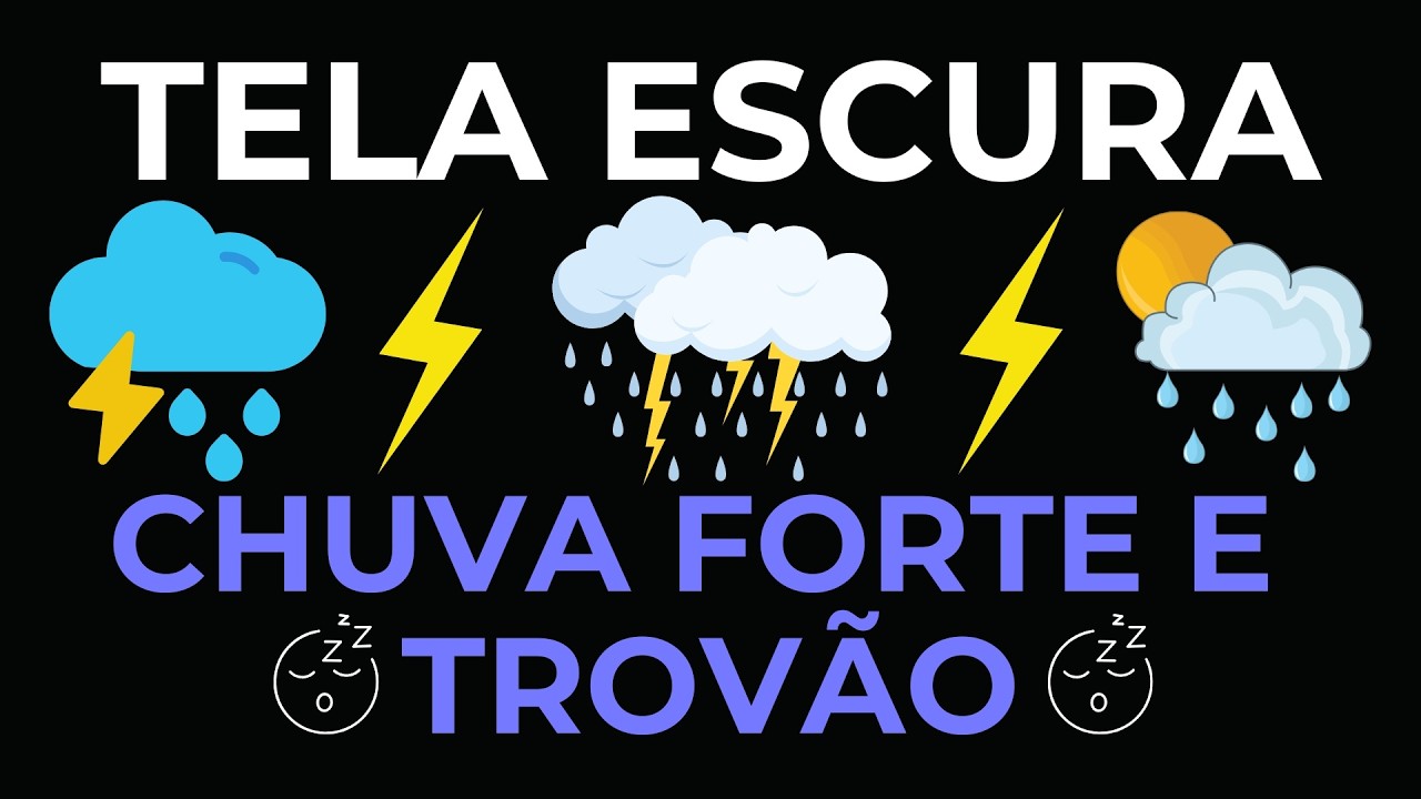 Tempestade com Raios e Chuva: Sons Calmantes para Acalmar a Mente e Dormir