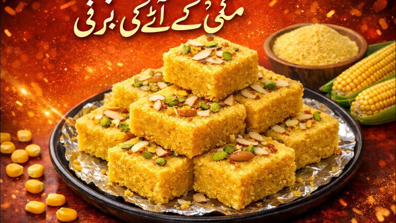 Soft & Delicious Makki Ka Atta Barfi | Easy Homemade Sweet