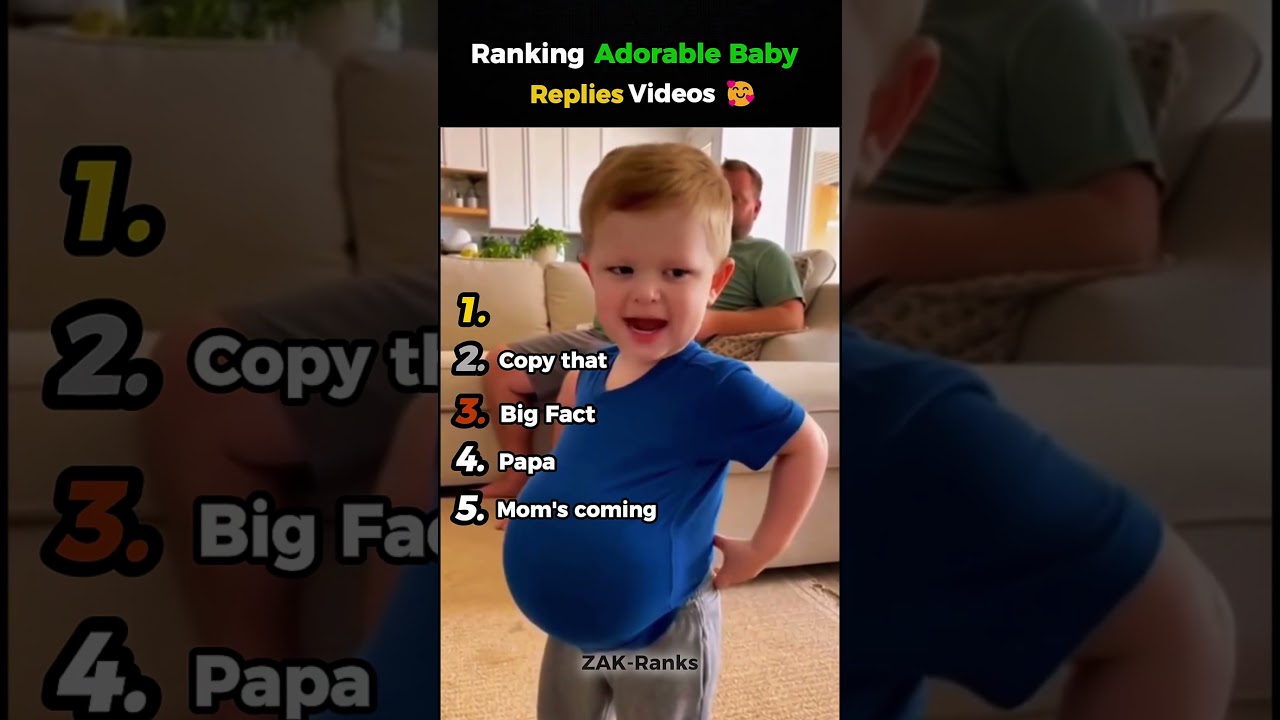 Ranking Adorable Baby Replies Videos 🥰 #ranking #shorts