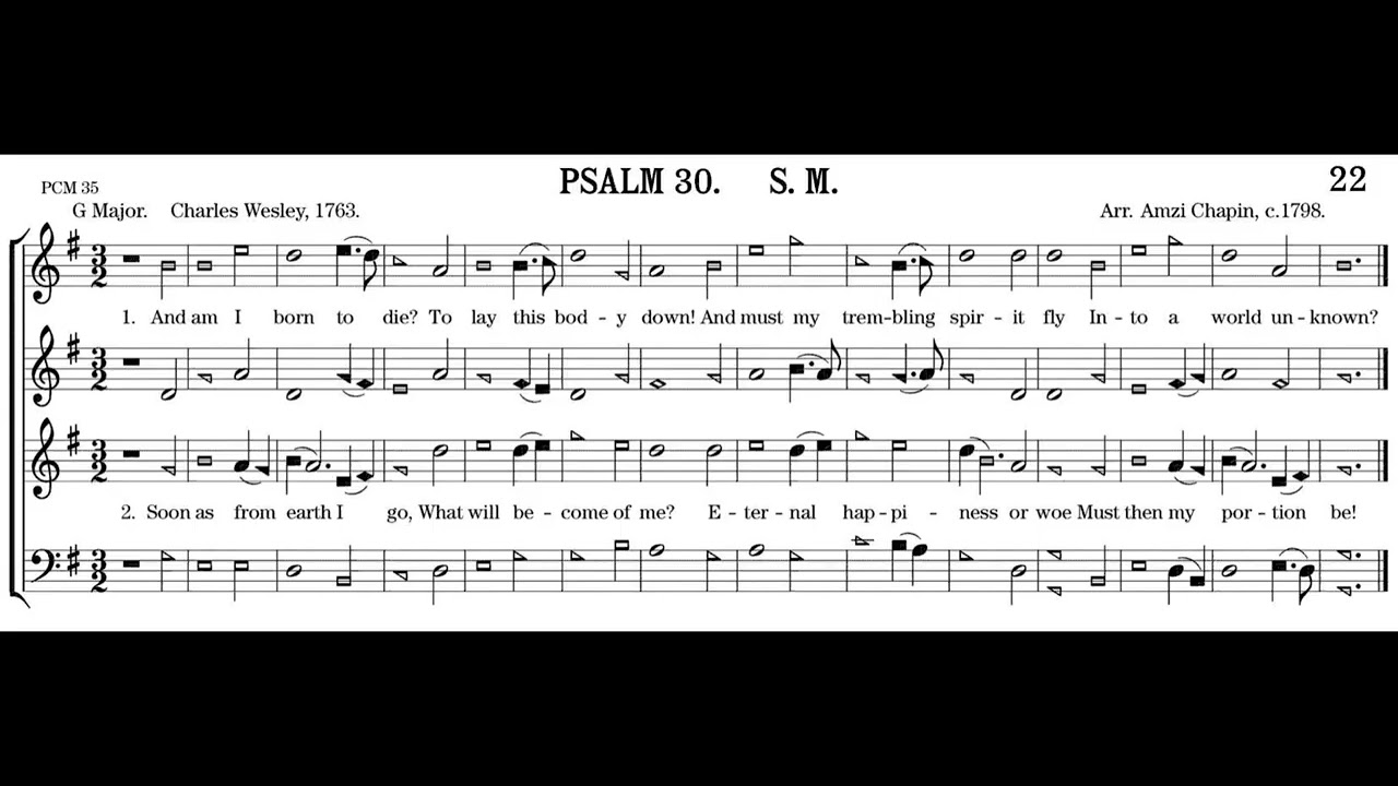 The Shenandoah Harmony (ShH) 22b Psalm30
