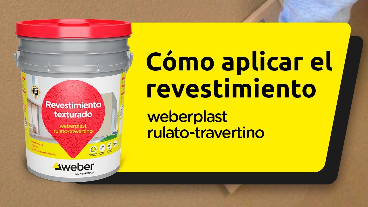 Cómo aplicar el revestimiento | weberplast rulato travertino