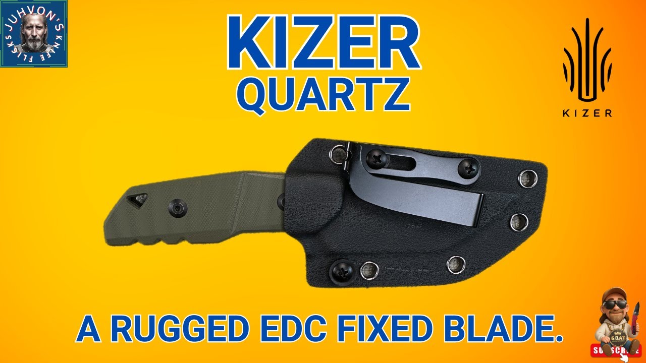 🔥 Kizer Quartz Fixed Blade Review | Rugged EDC Beast by Cornel Kiss!