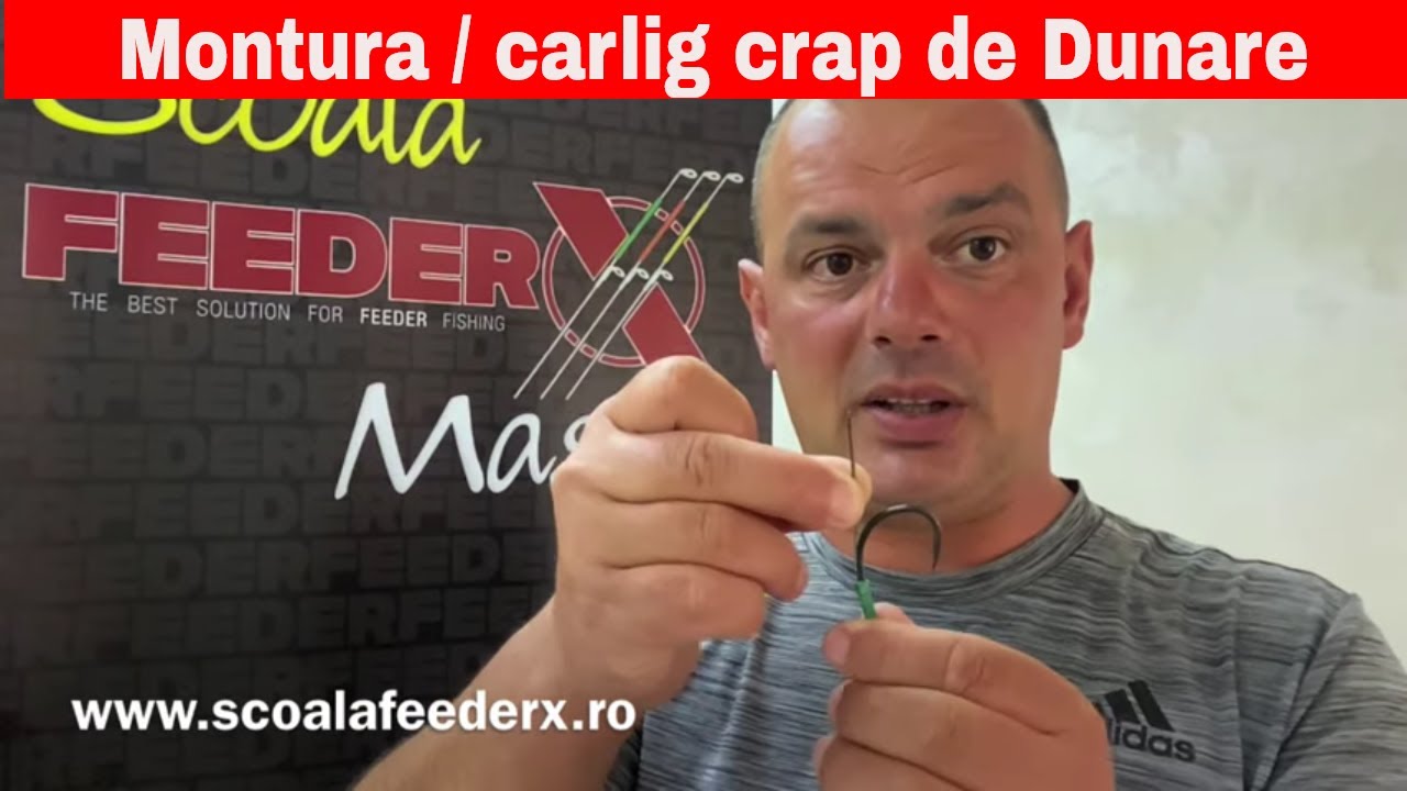 Carligul de la montura pentru crap de Dunare