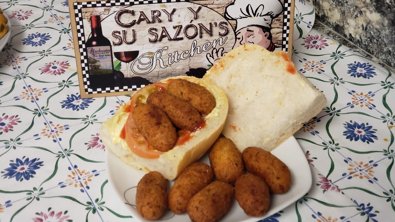 Croquetas de bacalao a lo cubano ,a lo cary y su sazon con mucho amor para todo el que me sigue !