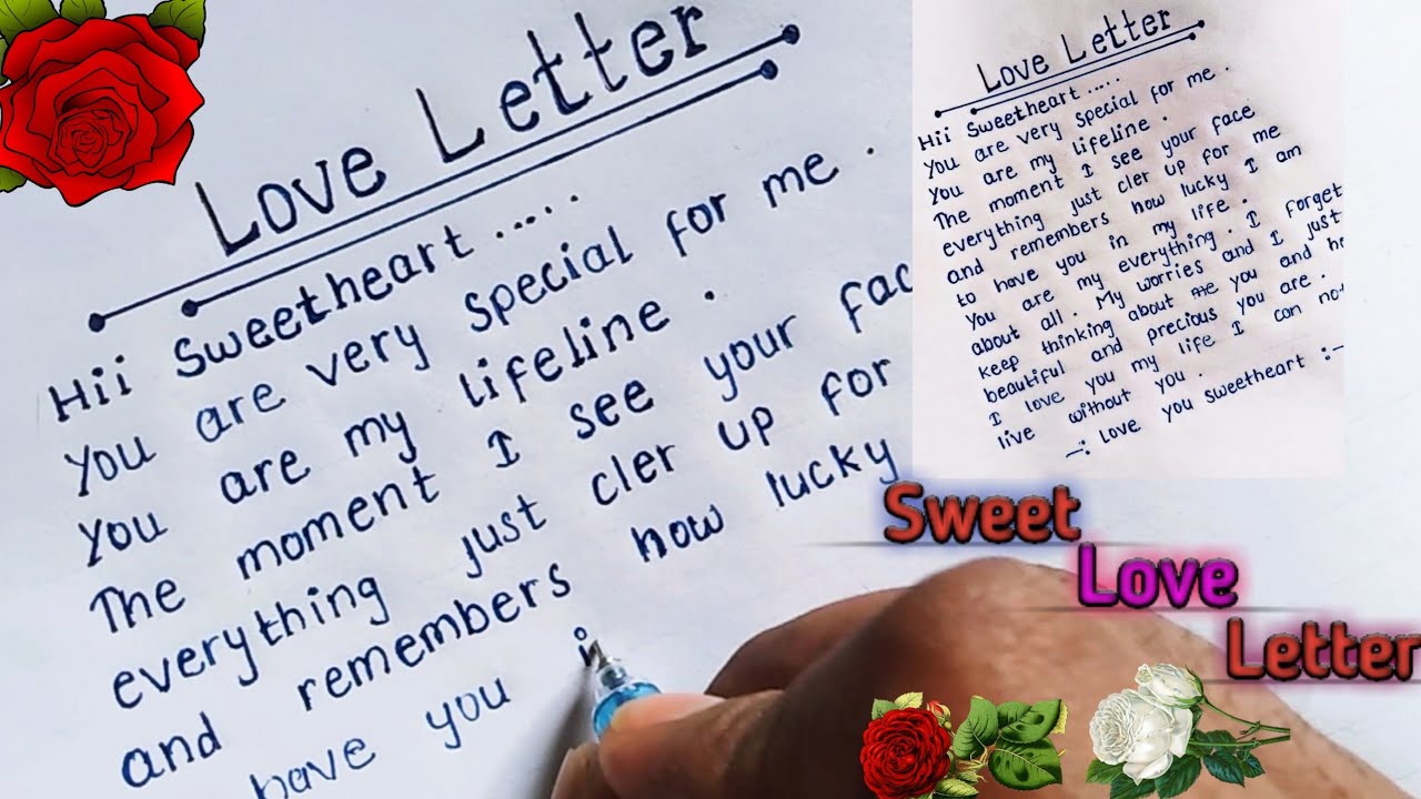 Write a impressive love letter in english  || How to write a love letter for girlfriend ||