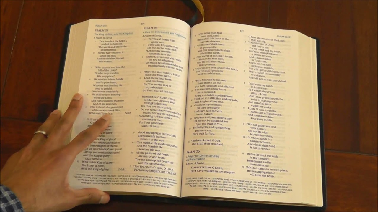 Review: NKJV Maclaren Series Large Print Reference Black Leathersoft