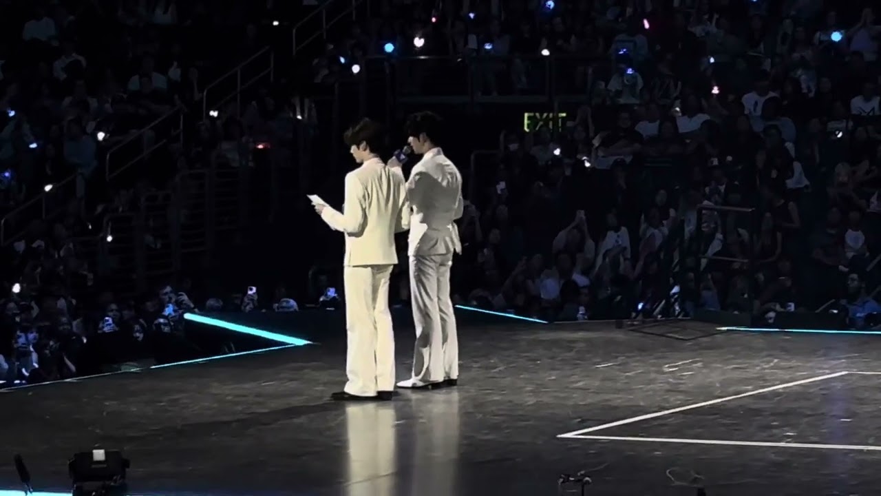 Sung Hanbin and Ricky Introducing Yuqi and Zhang Hao Kcon LA 02/08/2025