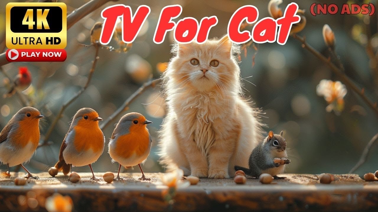 Cat TV for Cats 🌲 A Magical Forest That Keeps Cats Watching!
