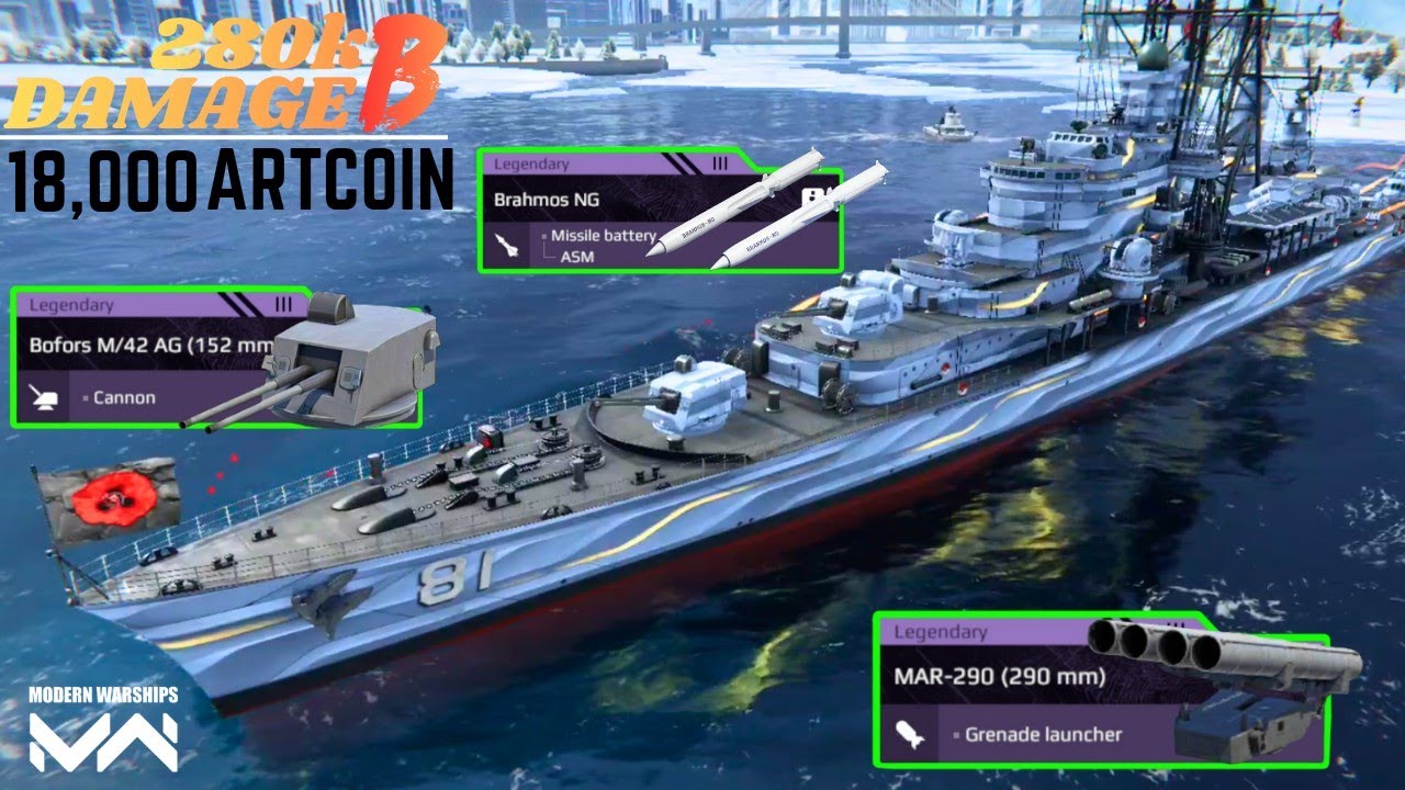 BAP ALMIRANTE GRAU - Most Burtal Cruise 🔥 ONLY 18,000 Artcoin 😛- modern warships 