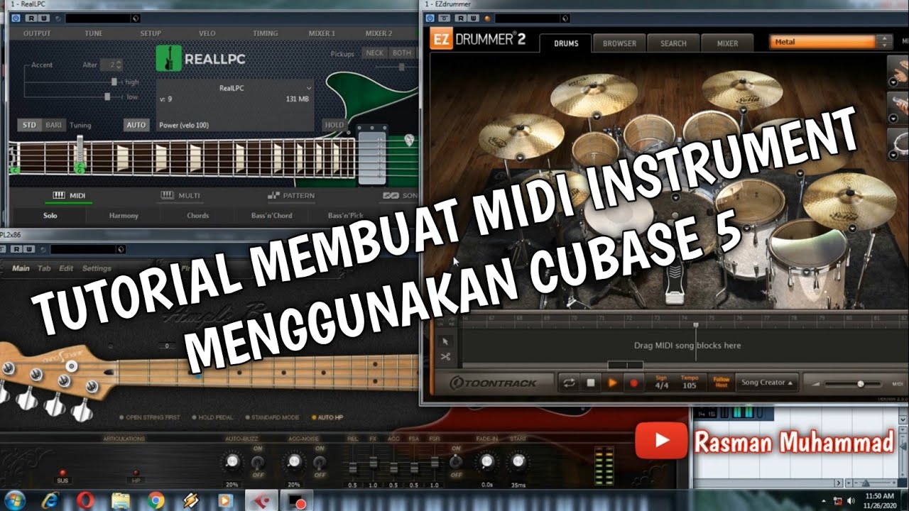 Tutorial Membuat Instrument Midi Menggunakan Cubase 5 by Rasman Muhammad