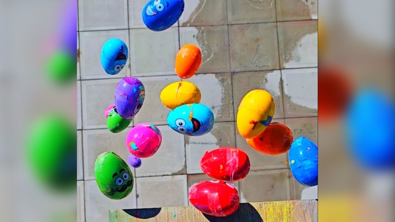 🎈Разбиваем стеклянные бутылки и падающие шарики🌈 — Разбиваем хрустящие и мягкие вещи💥🥚🔥