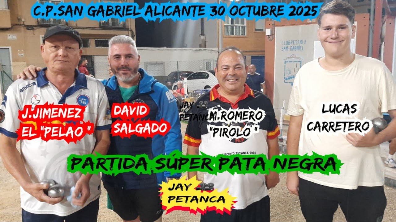 C.P. San Gabriel Alicante 30 de Octubre 2025 Torneo Parejas Arregladas Grabada por Jay Petanca 🎥 
