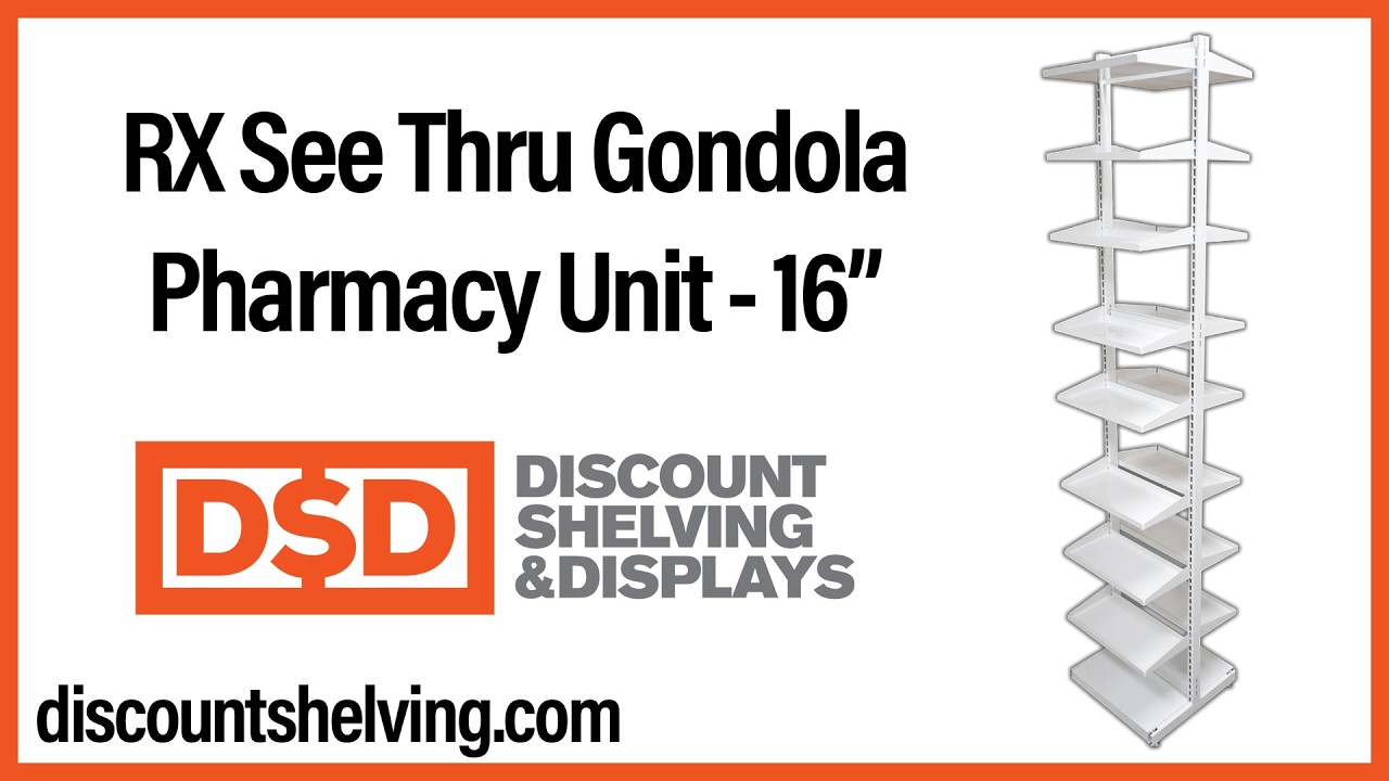 RX See Thru Gondola Pharmacy Unit - 16