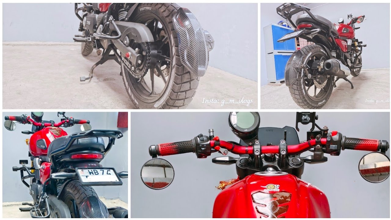 TVS Ronin Modification 2024, Like Front Handlebar, Front Fender, Rear Tyre Hugger, Chain Cover, Etc.