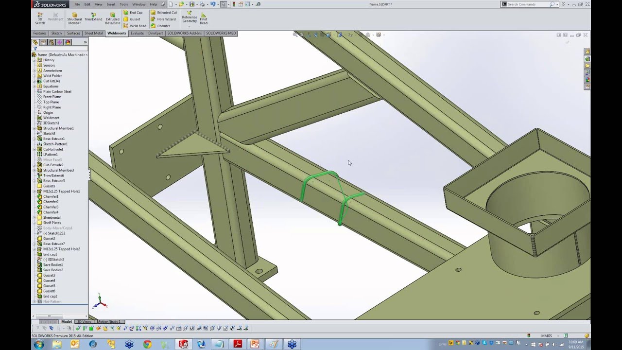 SOLIDWORKS 2015 Enhancements - Weldments