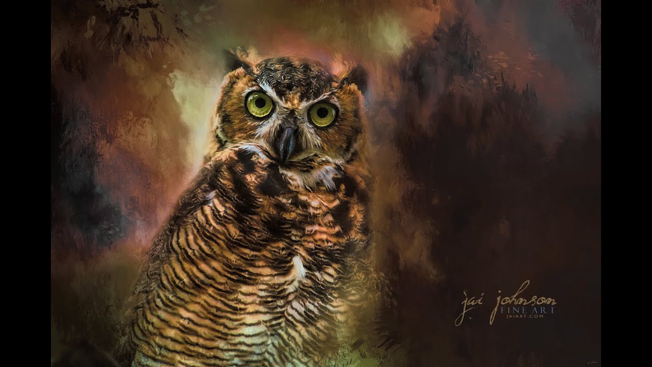 Artistic Adventures by Jai Johnson The Great Horned Owl