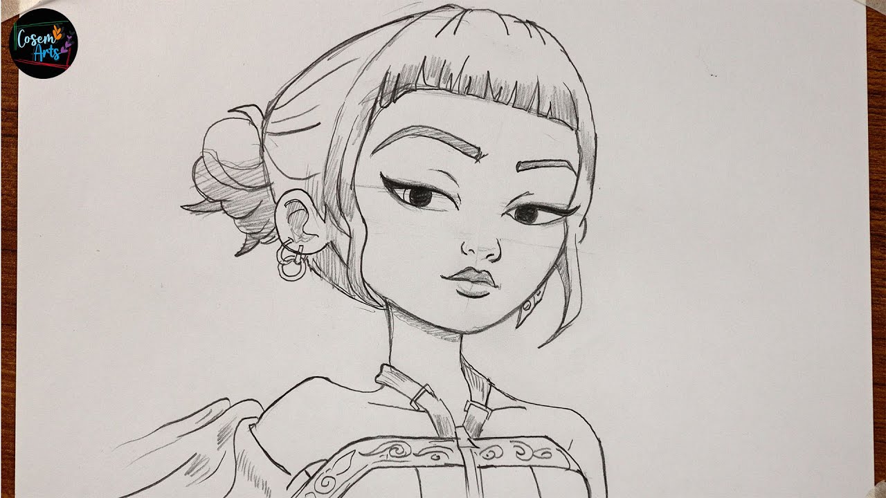 How to Draw Zoey from K-Pop Demon Hunters Step by Step