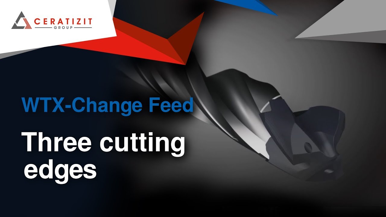 WNT WTX-Change Feed | Three cutting edges for even more drilling power