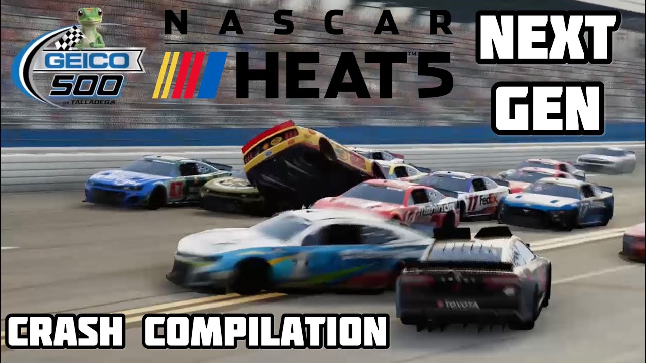 Nascar Heat 5 Next Gen Crash Compilation