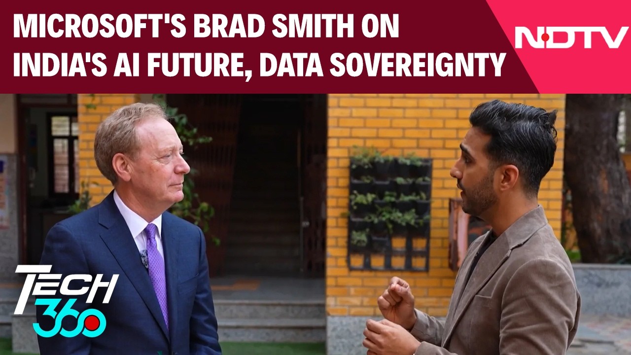 Microsoft's Brad Smith on India's AI Future, Data Sovereignty & $50B Investment | Tech360