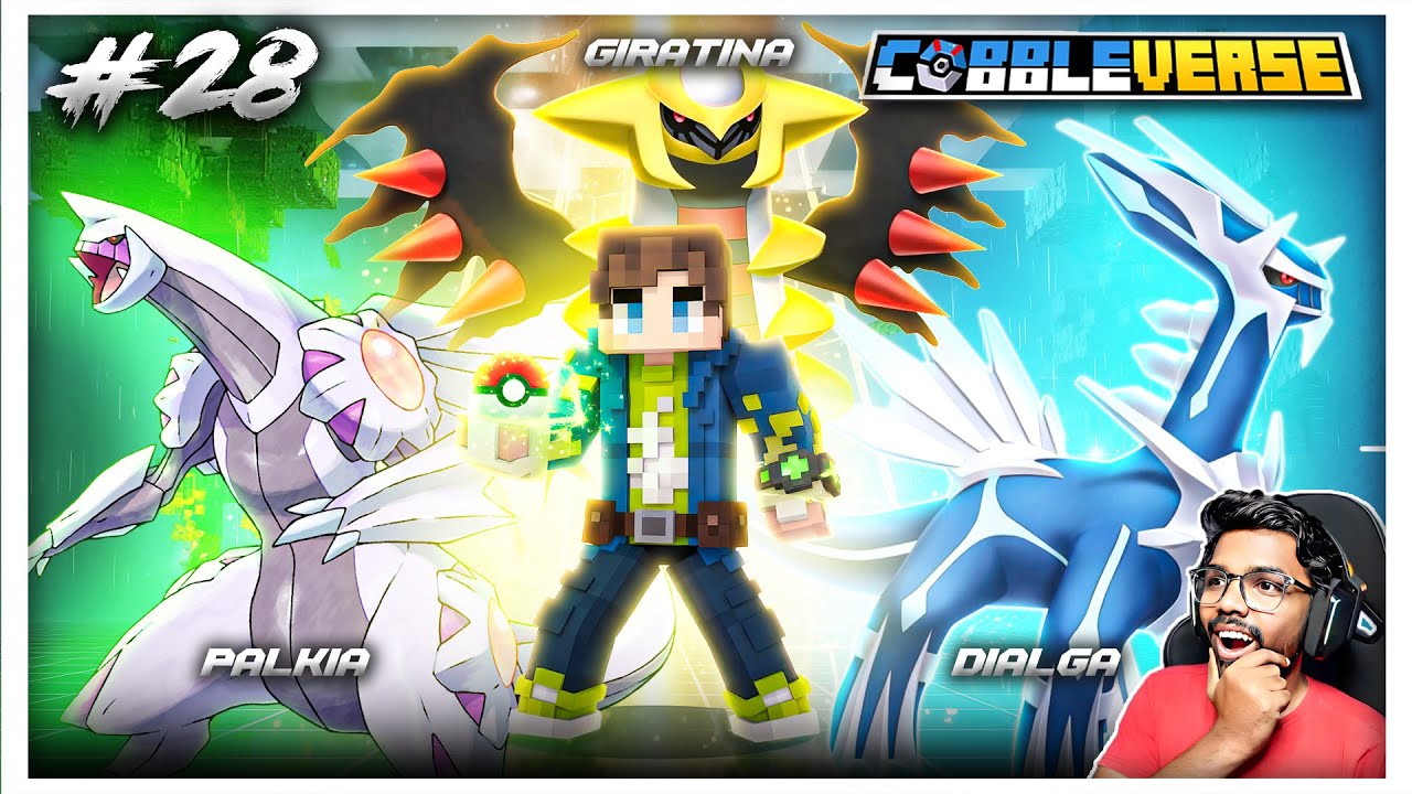 I Caught LEGENDARY DIALGA, PALKIA & GIRATINA in Cobbleverse Minecraft!