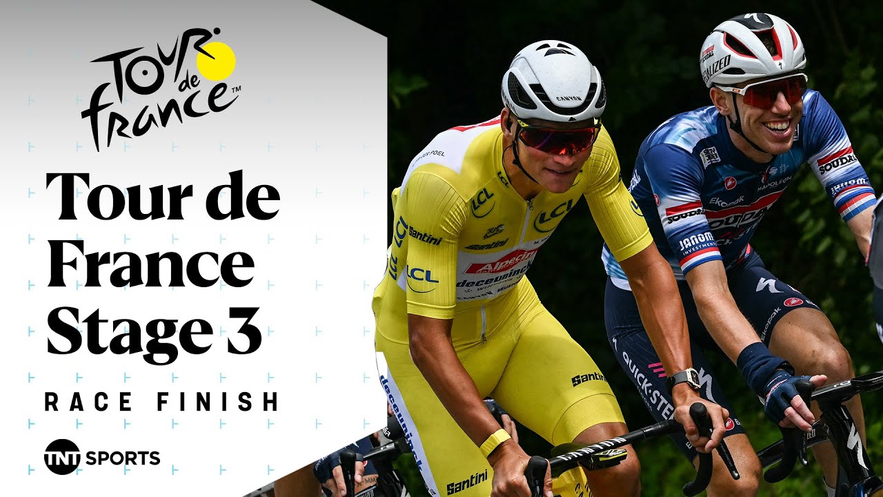 CHAOTIC FINISH! 🤯 | Men's Tour de France Stage 3 Final KM's | TNT Sports Cycling