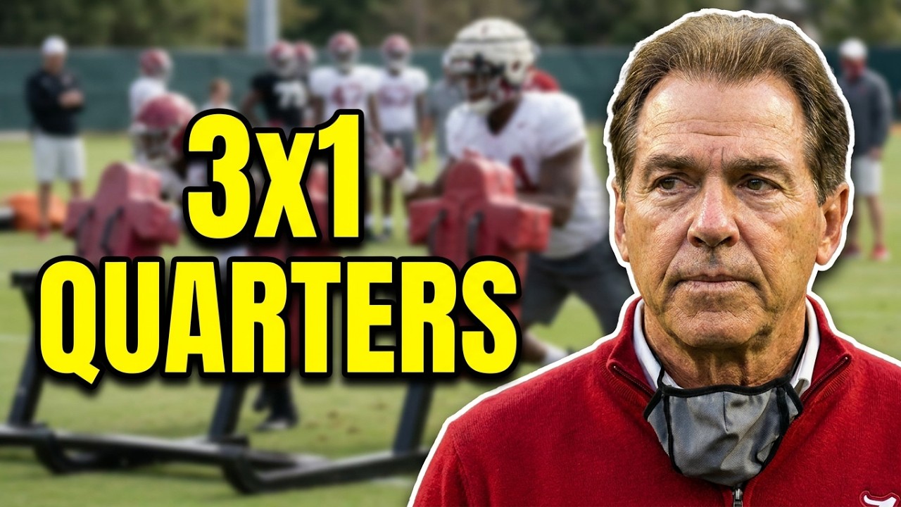 Nick Saban - 3x1 Quarters Adjustments