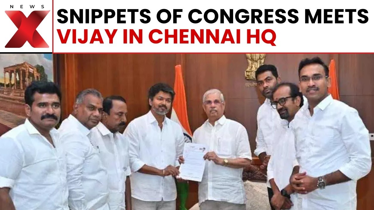 Vijay TVK Meeting: Congress Leaders Meet TVK Chief Vijay at Party Headquarters in Chennai Amid Buzz