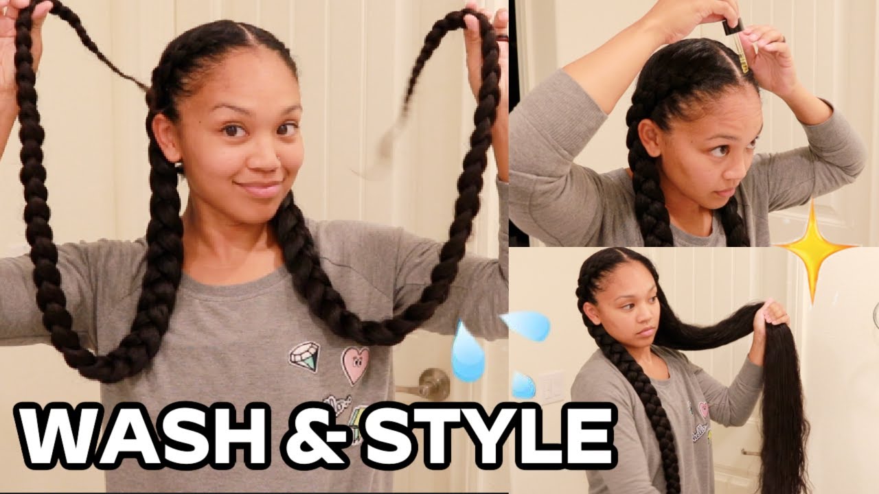 Wash & Style My Long Curly Hair + Postpartum Hair Growth SECRET!