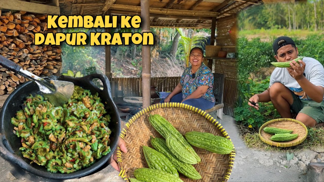 BANUNG AKHIRNYA BISA MASAK SENDIRI || MASAK PARE HASIL PANEN DI SAWAH || DAPUR KRATON