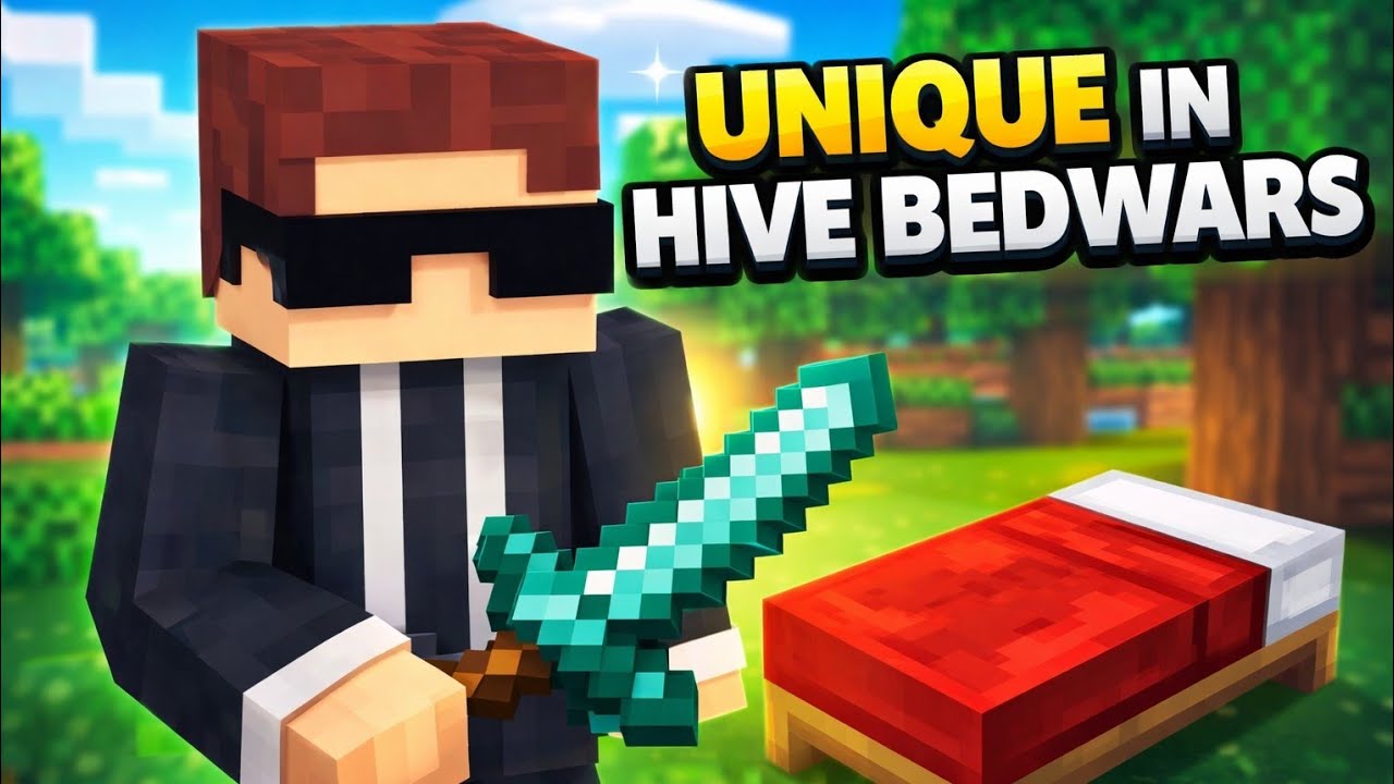 Playing Hive Bedwars On Mobile #hive#bedwars #mincraft 