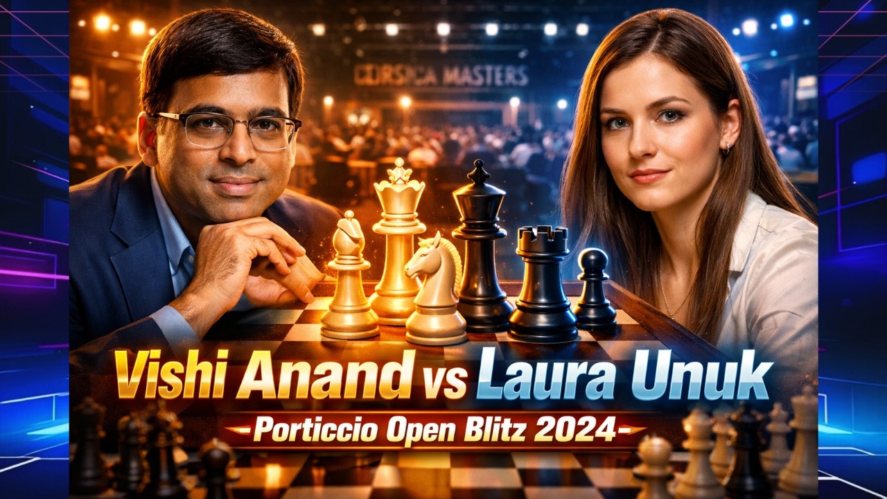 Viswanathan Anand DESTROYS in Blitz! ♟️ Anand vs Laura Unuk ♟️Porticcio Open 2024♟️