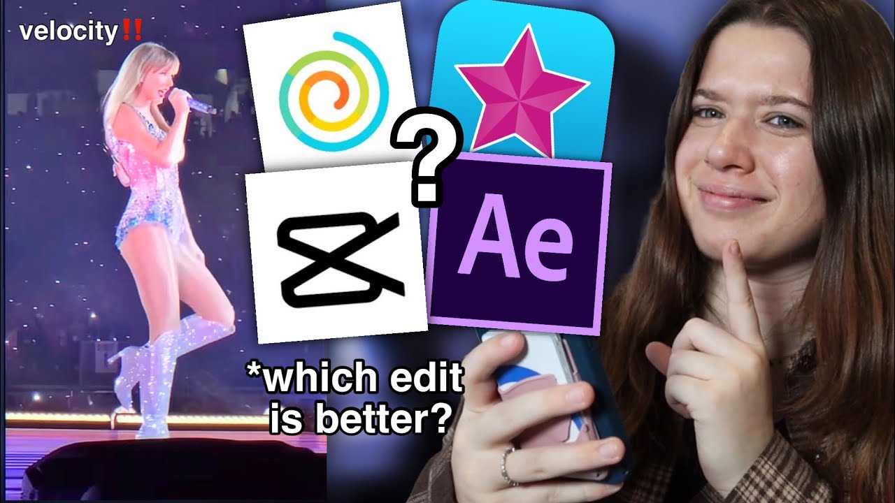 same velocity edit, different apps! (capcut, funimate, ae, video star)