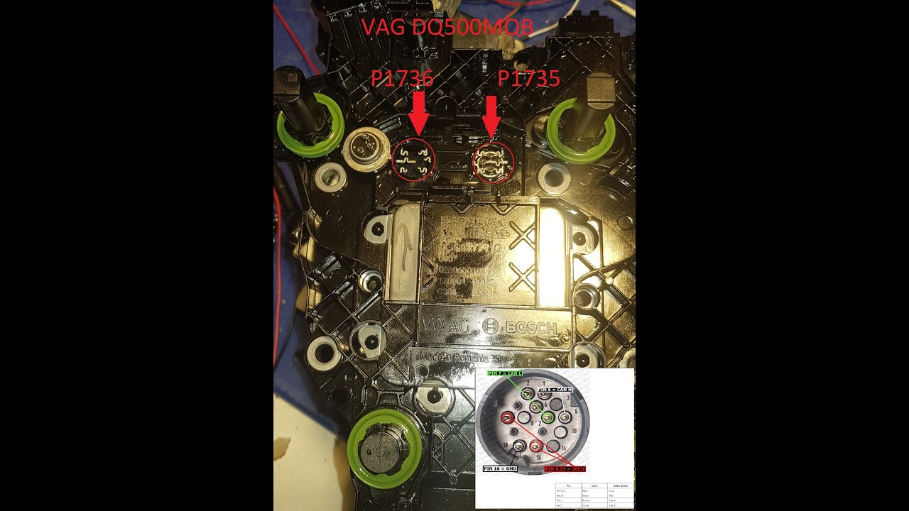 MECATRONIC VAG TCM DQ500MQB P1735 P1736