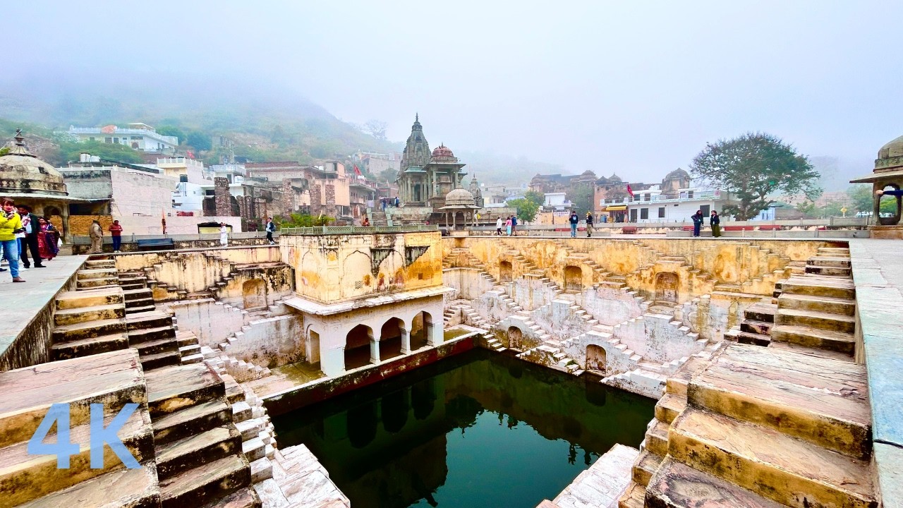 Panna Meena Kund, पन्ना मीना का कुंड, Jaipur | Stepwell 4K Binaural Walk