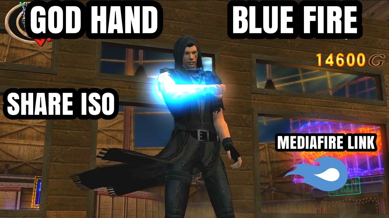 God Hand Mod Blue Fire Hard Gameplay No Damage - AetherSX2 v1785 PCSX2