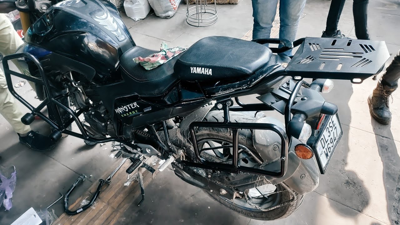 #yamaha #fz # V3 # crashguard// touring setup# for laddakh ##