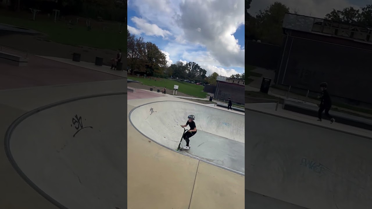 Next sesh I have to get finger whip #virl #mustwatch #scootering #fingerwhip #skatepark
