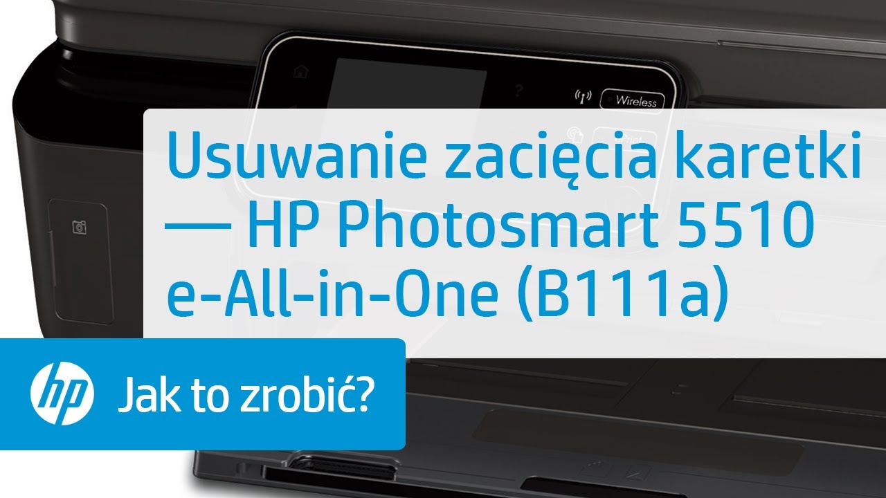 Usuwanie zacięcia karetki — HP Photosmart 5510 e-All-in-One (B111a)