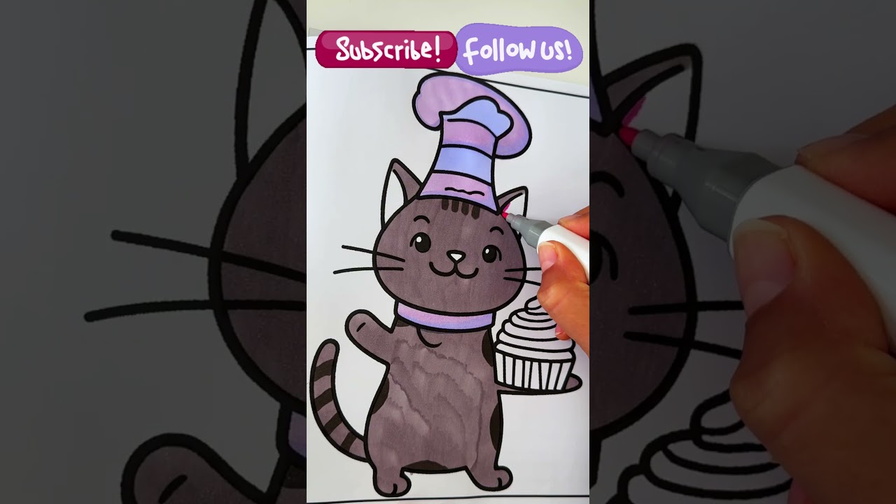Cairo&rsquo;s Little Bakery | Kawaii Cat Chef Colouring Adventure!
