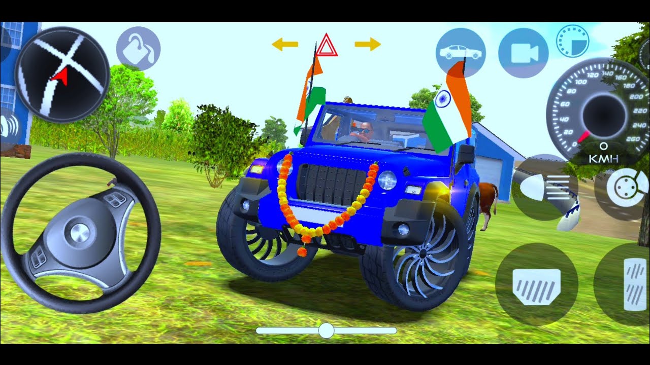 Modified Mahindra Thar😈Games:Indian Blue Thar (Gadi Wala Games) Car Game Android Game - 