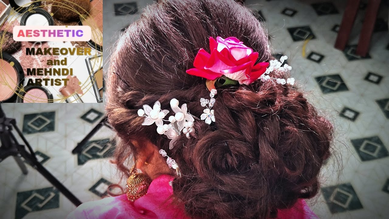  Flower 🌹 Juda hairstyle look ...# aesthetic hairstyle 😍