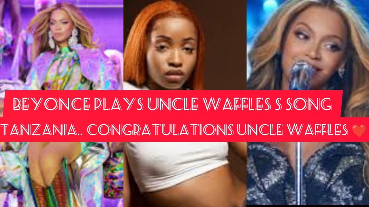 Beyonce plays Uncle Waffles s Amapiano song Tanzania at her Swedish Tour & Uncle Waffle reacts ❤️