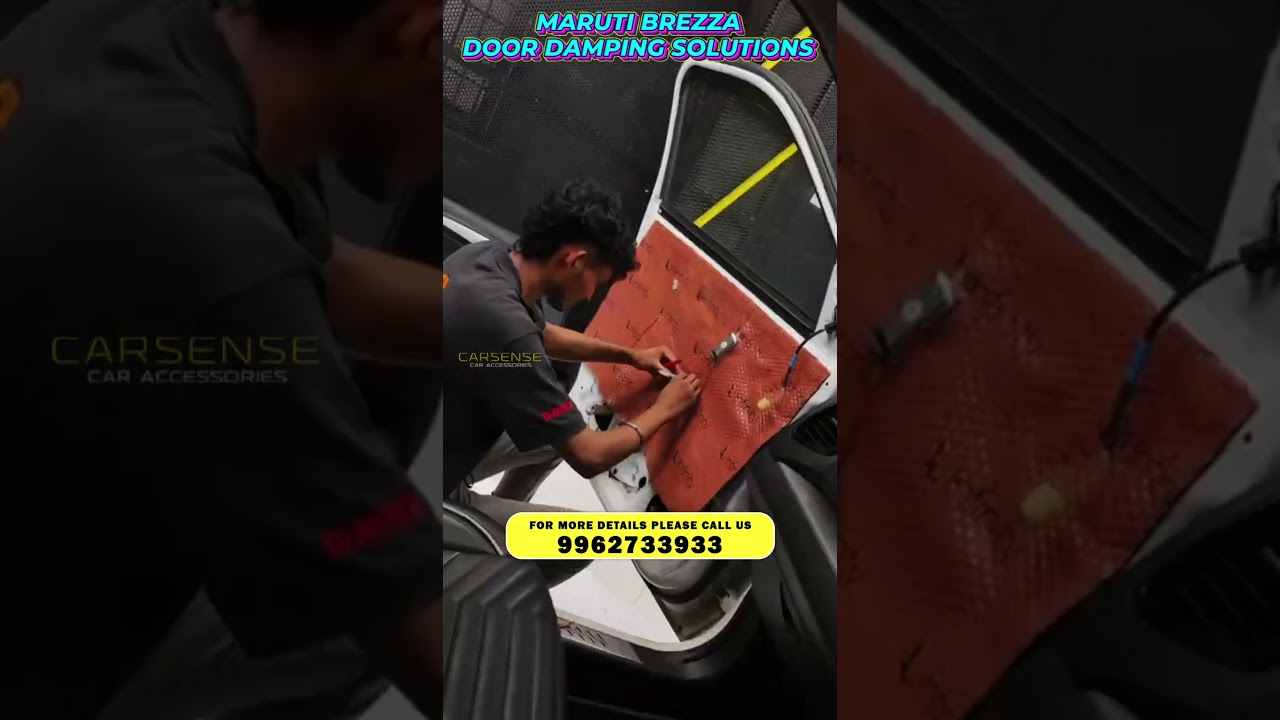 Maruti Brezza Door Damping | Sound Proofing | Noise Cancellation | Sound Deadening | Car Sense