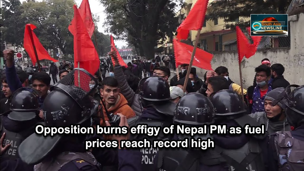Opposition burns effigy of Nepal PM as fuel prices reach record high