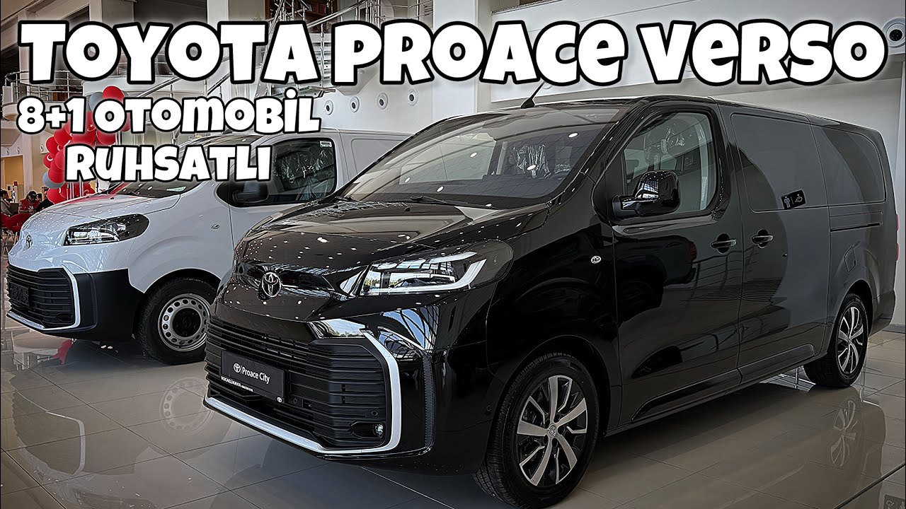 Yeni Toyata Proace Verso 8+1 Taksi Ruhsatlı